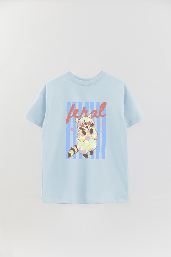 REMERA OVER ESTAMPADA CL FERAL
