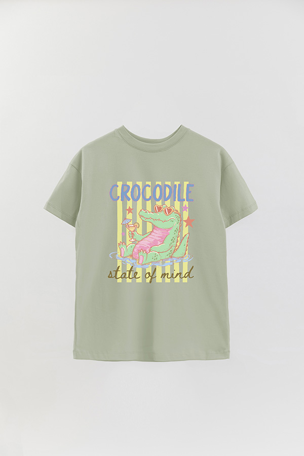 REMERA OVER ESTAMPADA CL CROCODILE