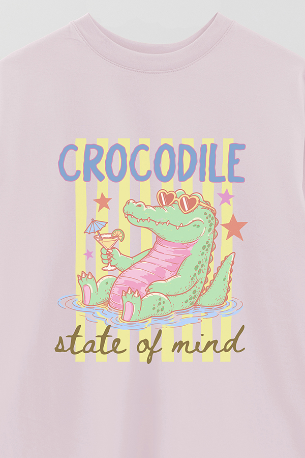 REMERA OVER ESTAMPADA CL CROCODILE