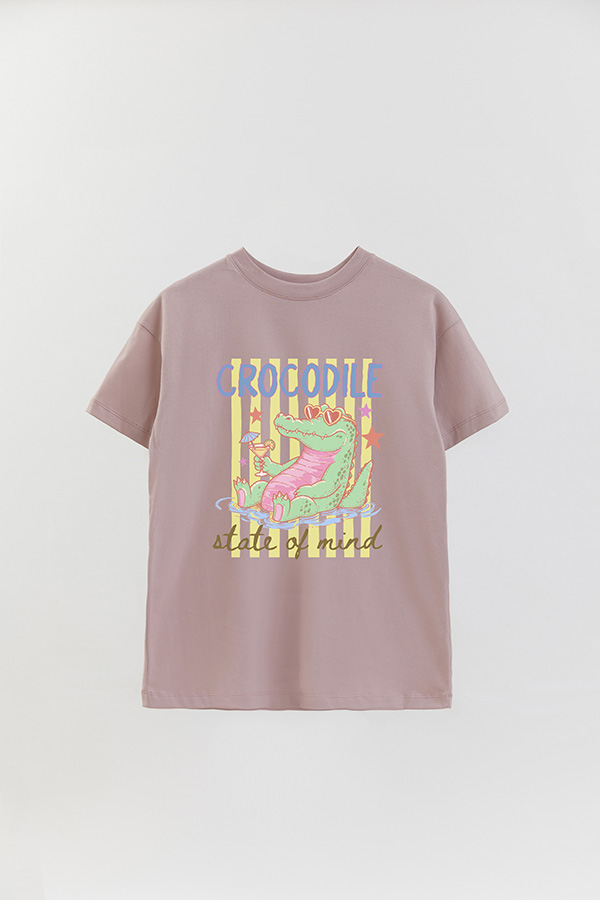 REMERA OVER ESTAMPADA CL CROCODILE