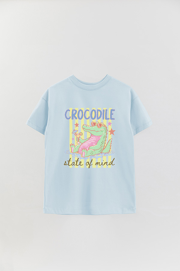 REMERA OVER ESTAMPADA CL CROCODILE