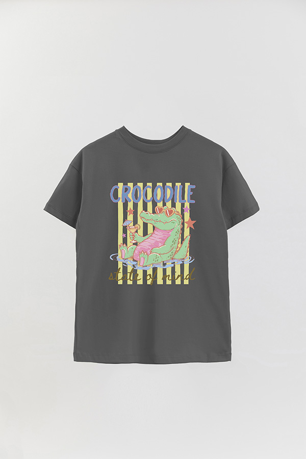 REMERA OVER ESTAMPADA CL CROCODILE