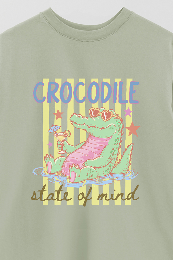 REMERA OVER ESTAMPADA CL CROCODILE