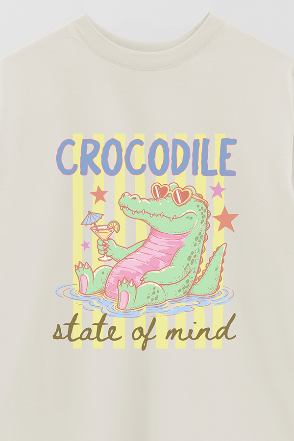 REMERA OVER ESTAMPADA CL CROCODILE