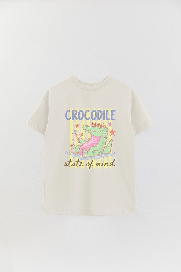REMERA OVER ESTAMPADA CL CROCODILE