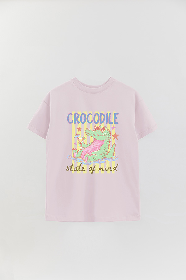 REMERA OVER ESTAMPADA CL CROCODILE