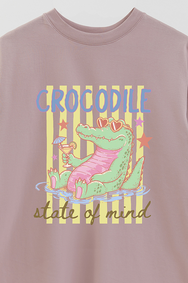 REMERA OVER ESTAMPADA CL CROCODILE