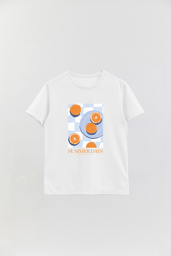 REMERA BASICA ESTAMPADA FOOD SUMMER DAYS