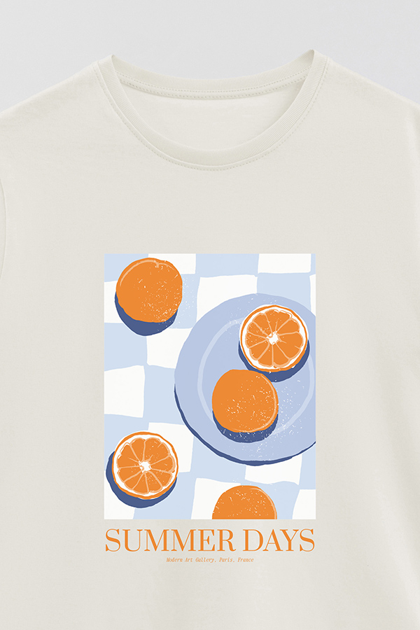 REMERA BASICA ESTAMPADA FOOD SUMMER DAYS