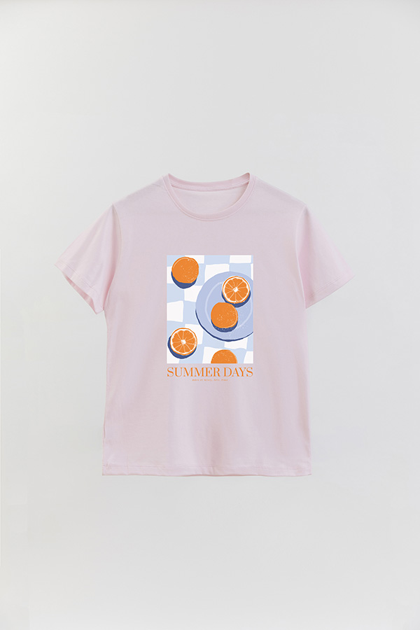 REMERA BASICA ESTAMPADA FOOD SUMMER DAYS