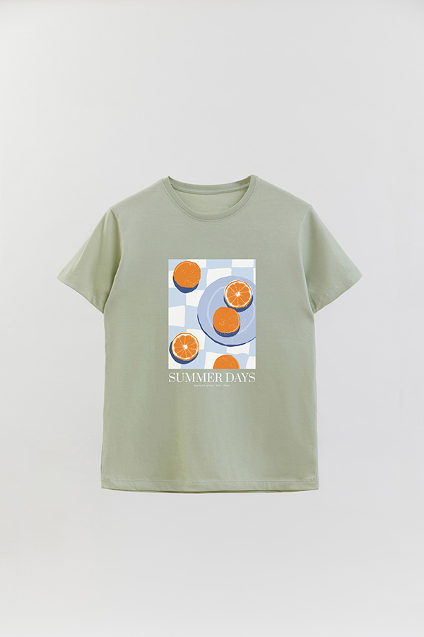 REMERA BASICA ESTAMPADA FOOD SUMMER DAYS