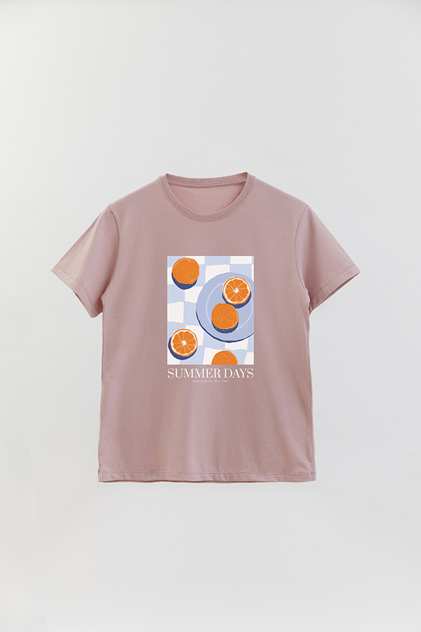 REMERA BASICA ESTAMPADA FOOD SUMMER DAYS