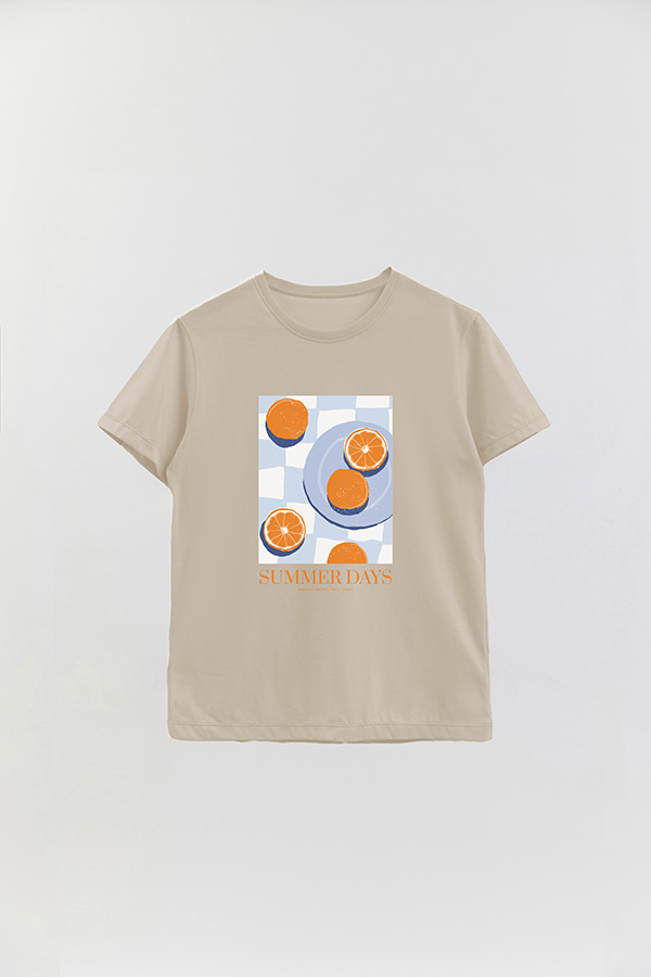 REMERA BASICA ESTAMPADA FOOD SUMMER DAYS