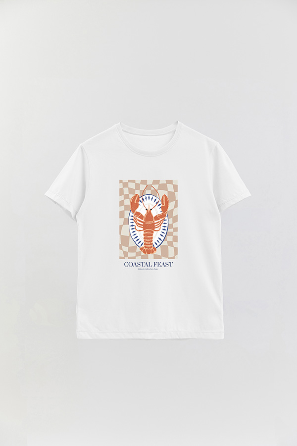 REMERA BASICA ESTAMPADA FOOD LOBSTER