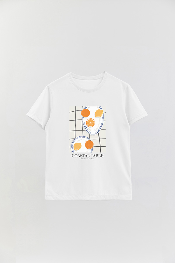 REMERA BASICA ESTAMPADA FOOD CITRUS