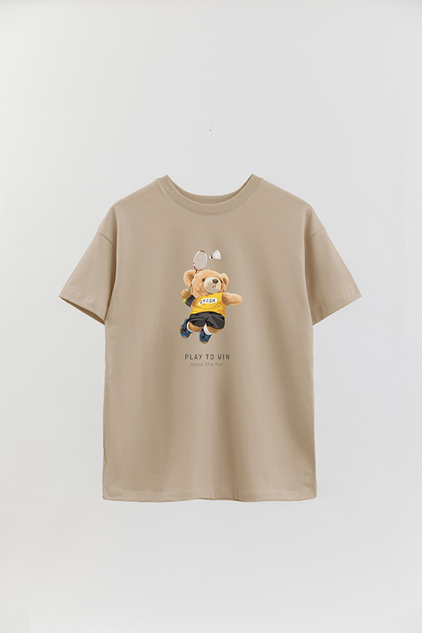 REMERA OVER ESTAMPADA UNISEX PLAY TO WIN