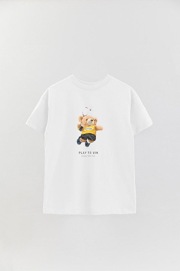 REMERA OVER ESTAMPADA UNISEX PLAY TO WIN