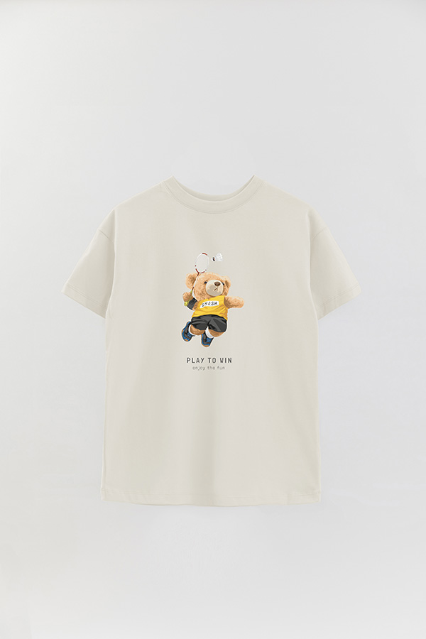 REMERA OVER ESTAMPADA UNISEX PLAY TO WIN