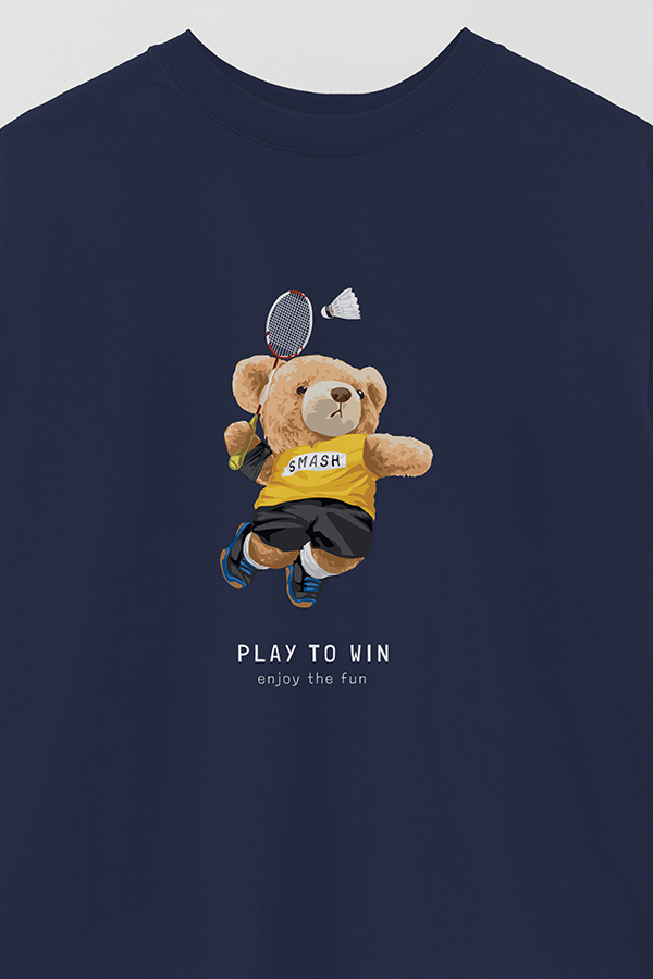 REMERA OVER ESTAMPADA UNISEX PLAY TO WIN