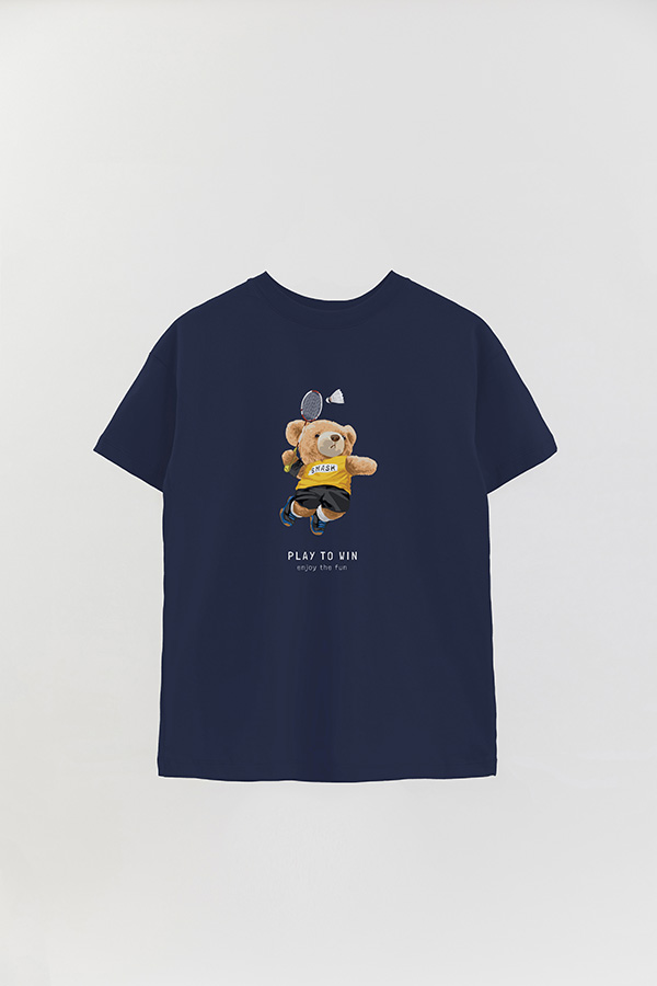 REMERA OVER ESTAMPADA UNISEX PLAY TO WIN