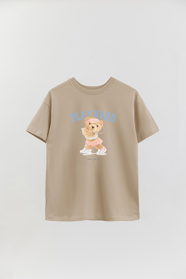 REMERA OVER ESTAMPADA UNISEX PLAY HARD