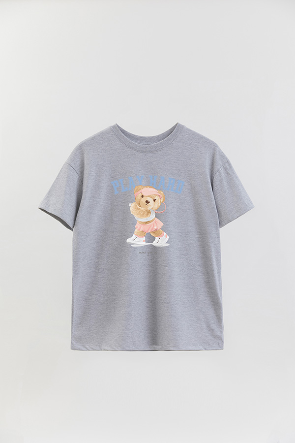REMERA OVER ESTAMPADA UNISEX PLAY HARD