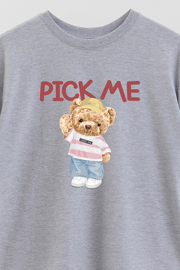 REMERA OVER ESTAMPADA UNISEX PICK ME