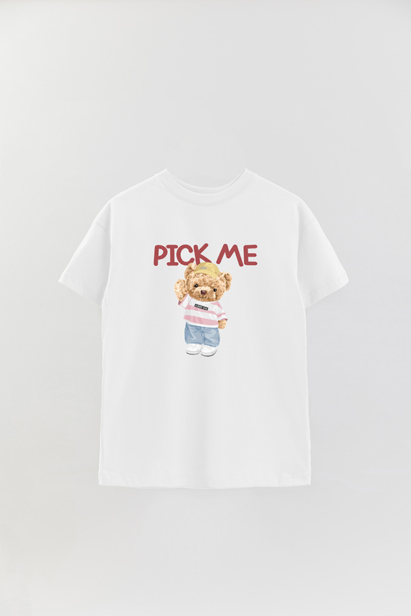 REMERA OVER ESTAMPADA UNISEX PICK ME