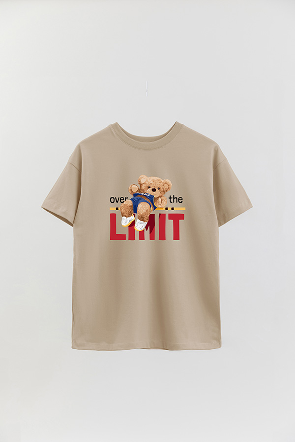 REMERA OVER ESTAMPADA UNISEX OVER THE LIMIT