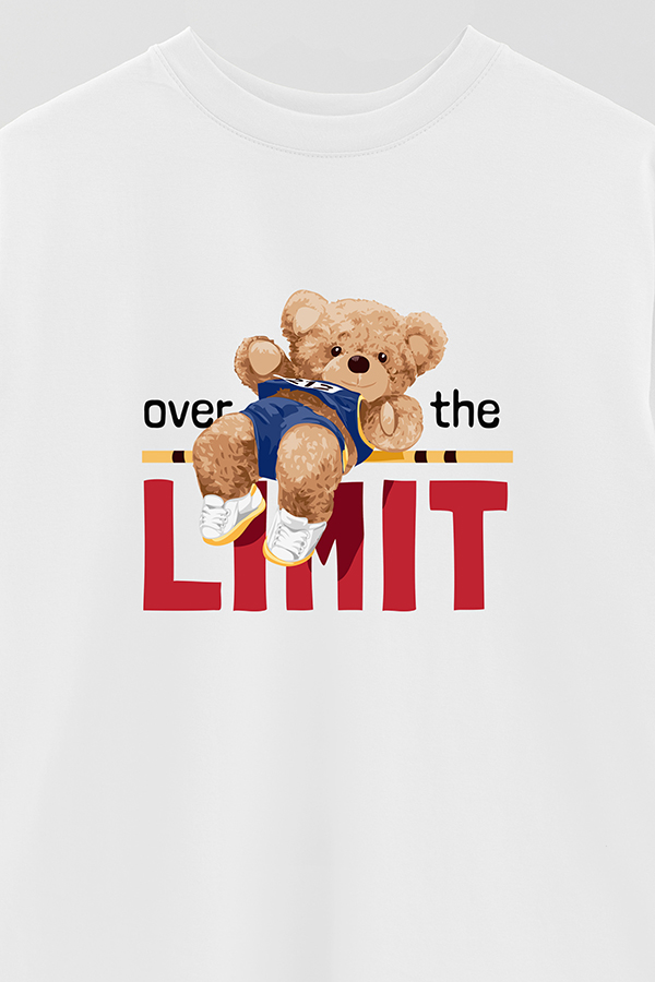 REMERA OVER ESTAMPADA UNISEX OVER THE LIMIT