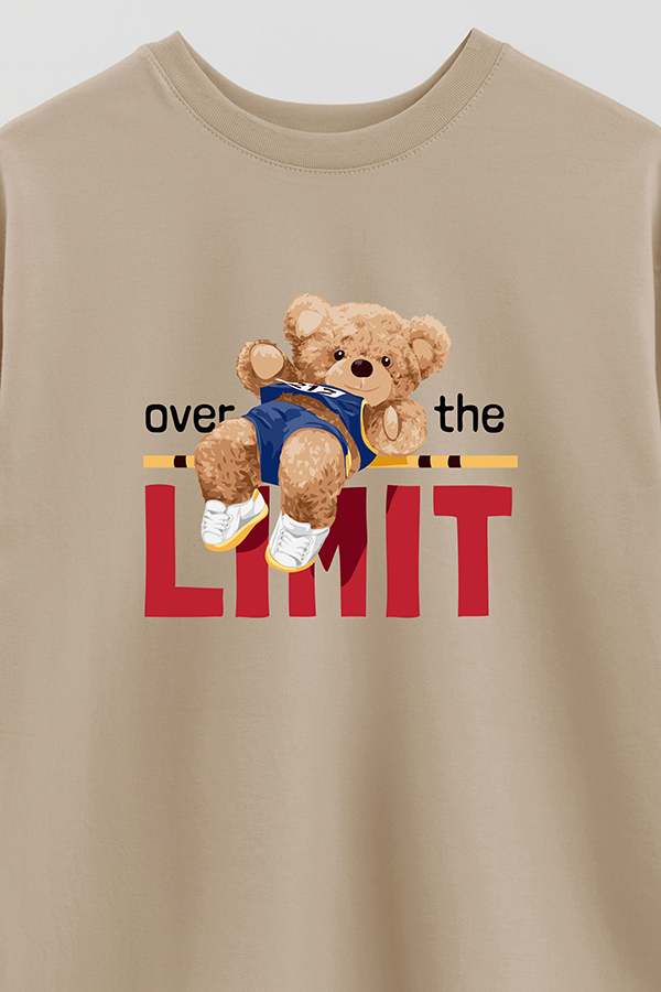 REMERA OVER ESTAMPADA UNISEX OVER THE LIMIT
