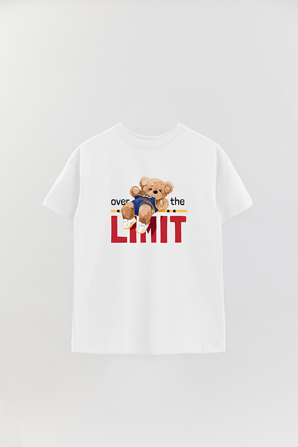 REMERA OVER ESTAMPADA UNISEX OVER THE LIMIT