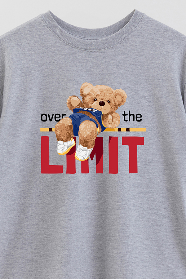 REMERA OVER ESTAMPADA UNISEX OVER THE LIMIT
