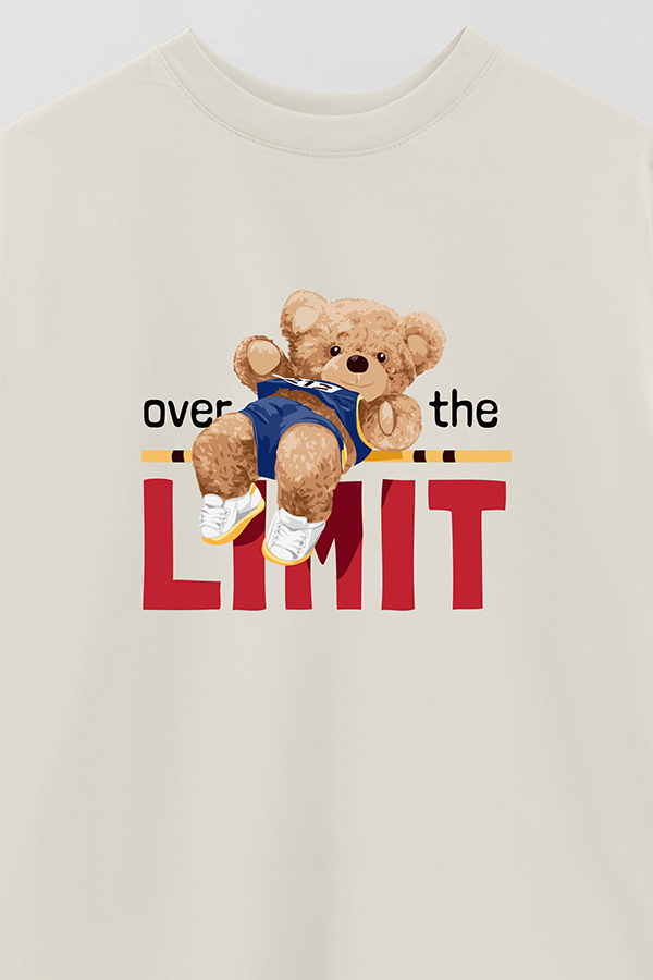REMERA OVER ESTAMPADA UNISEX OVER THE LIMIT