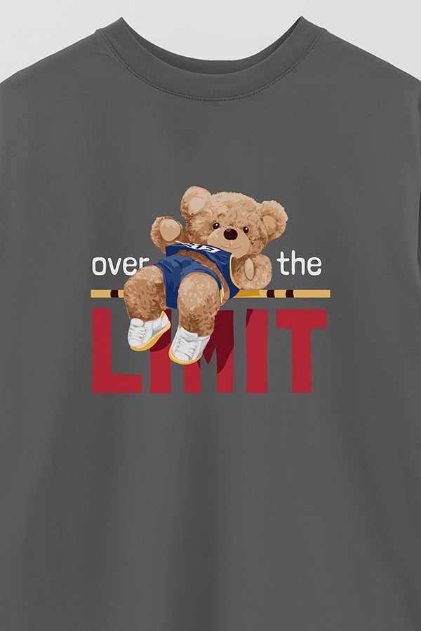 REMERA OVER ESTAMPADA UNISEX OVER THE LIMIT