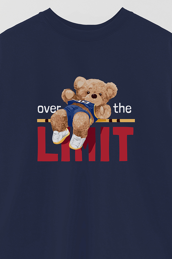 REMERA OVER ESTAMPADA UNISEX OVER THE LIMIT