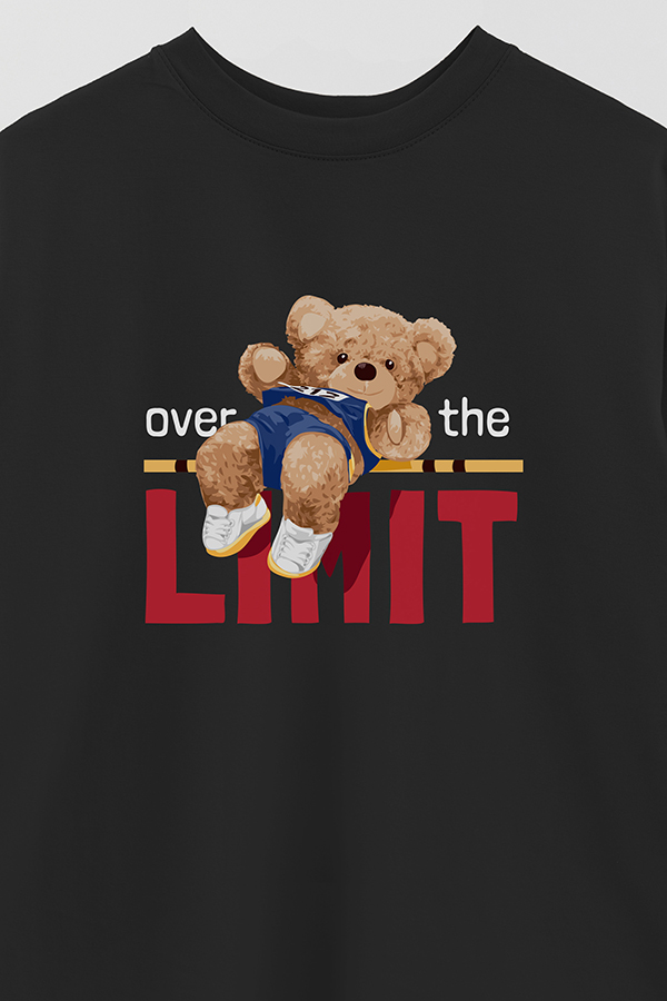 REMERA OVER ESTAMPADA UNISEX OVER THE LIMIT