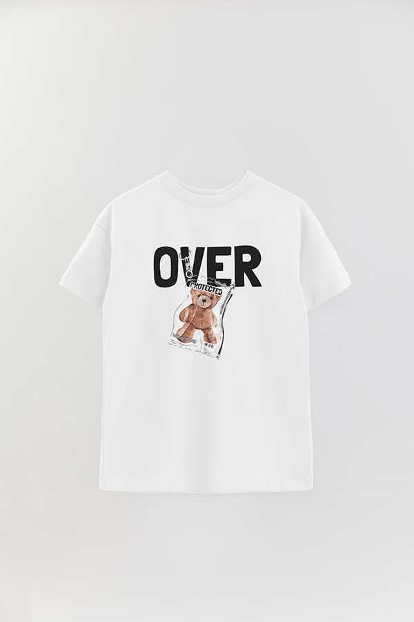 REMERA OVER ESTAMPADA UNISEX PROTECTED