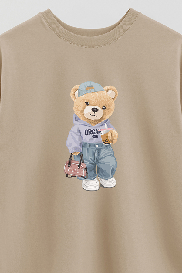 REMERA OVER ESTAMPADA UNISEX ORGANIC
