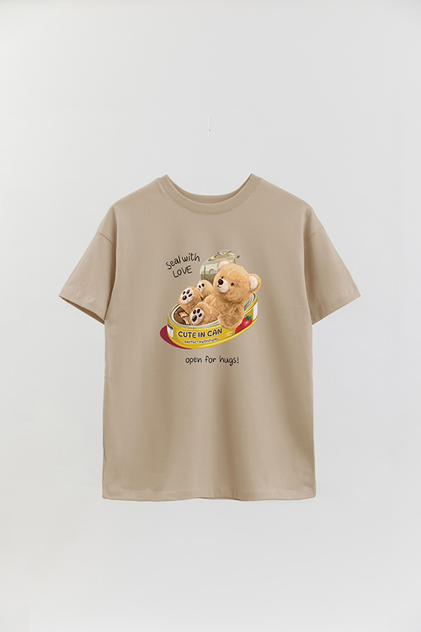 REMERA OVER ESTAMPADA UNISEX OPEN FOR HUGS