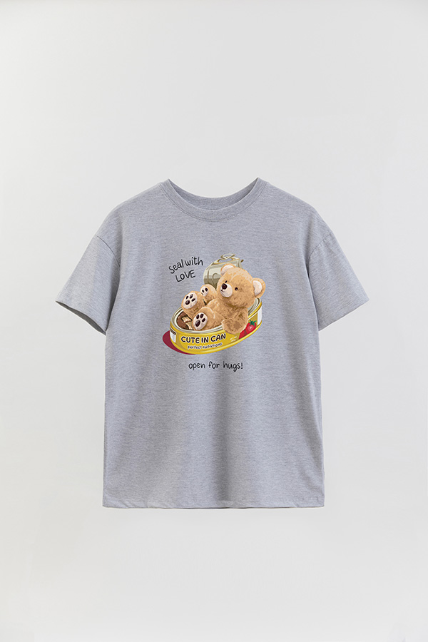 REMERA OVER ESTAMPADA UNISEX OPEN FOR HUGS