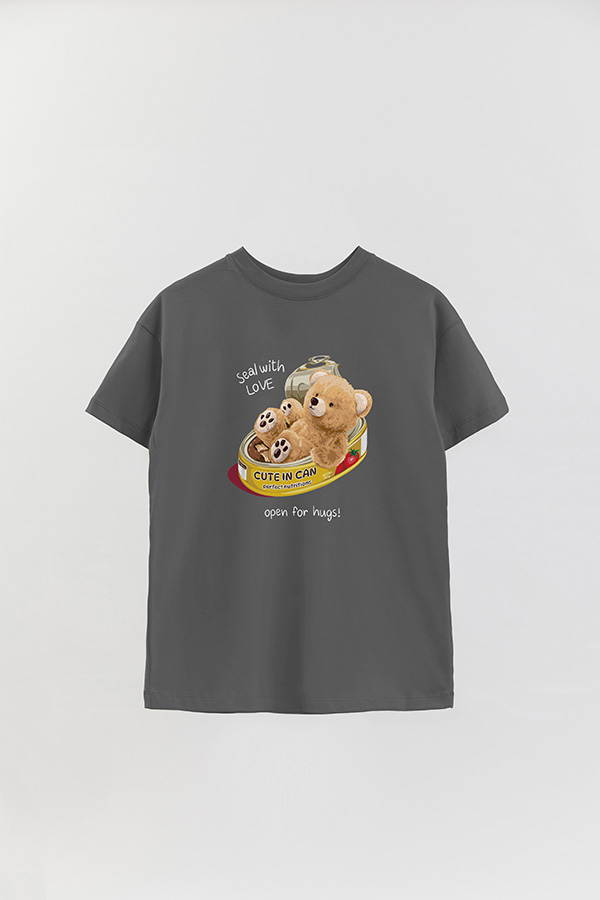 REMERA OVER ESTAMPADA UNISEX OPEN FOR HUGS