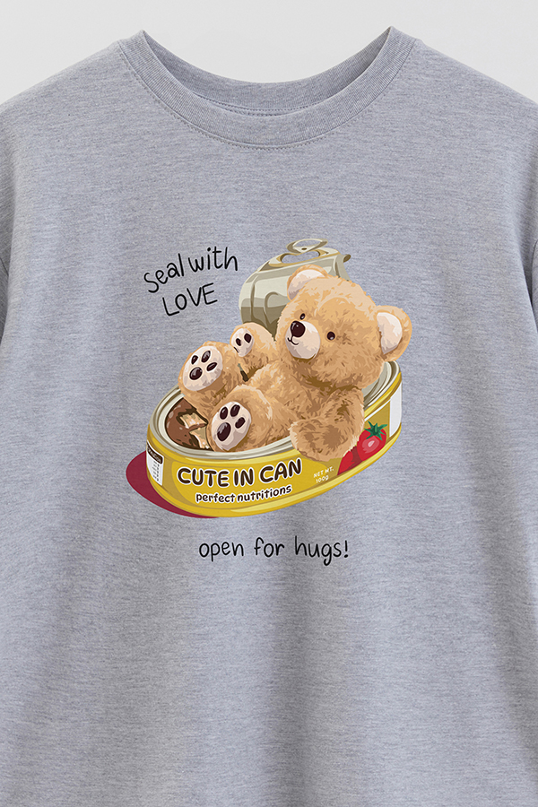 REMERA OVER ESTAMPADA UNISEX OPEN FOR HUGS