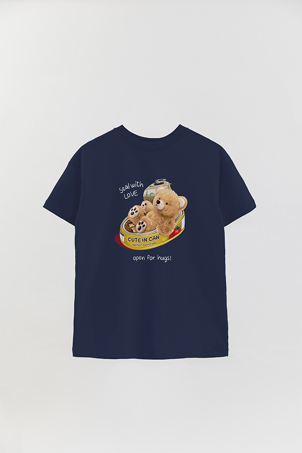 REMERA OVER ESTAMPADA UNISEX OPEN FOR HUGS