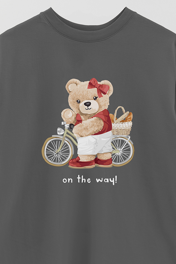 REMERA OVER ESTAMPADA UNISEX ON THE WAY