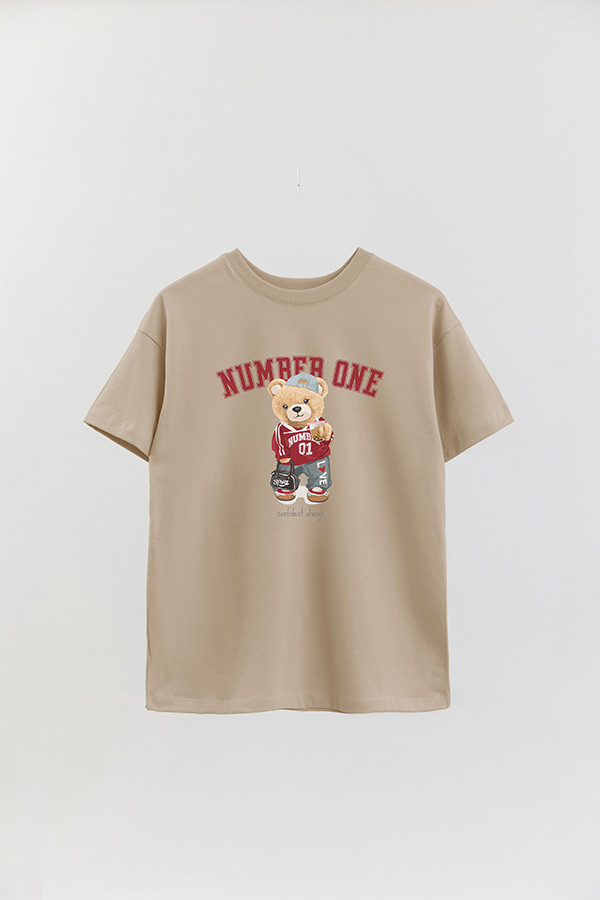 REMERA OVER ESTAMPADA UNISEX NUMBER ONE