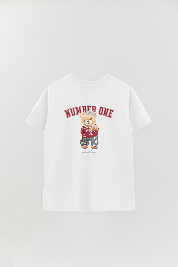 REMERA OVER ESTAMPADA UNISEX NUMBER ONE