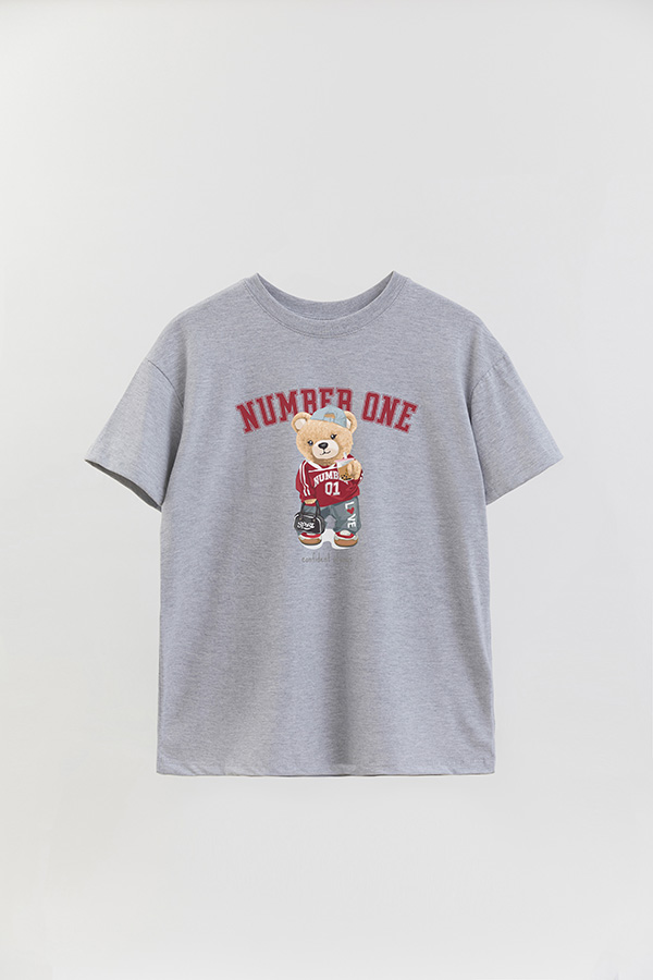 REMERA OVER ESTAMPADA UNISEX NUMBER ONE