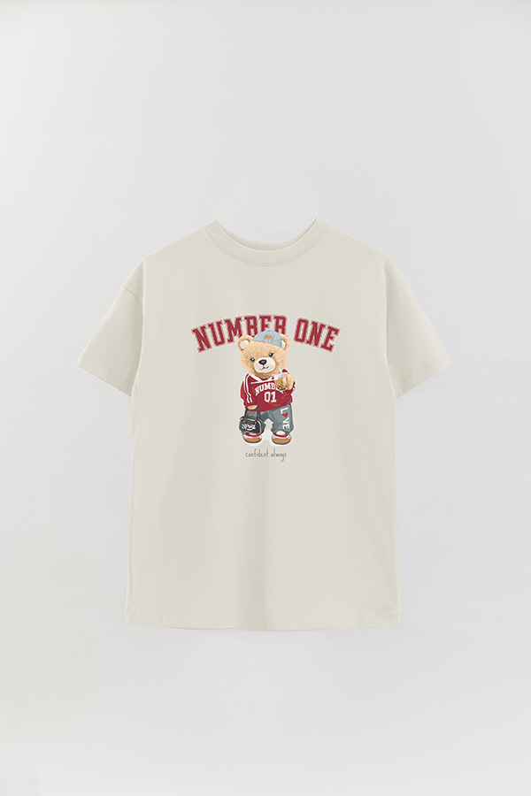 REMERA OVER ESTAMPADA UNISEX NUMBER ONE