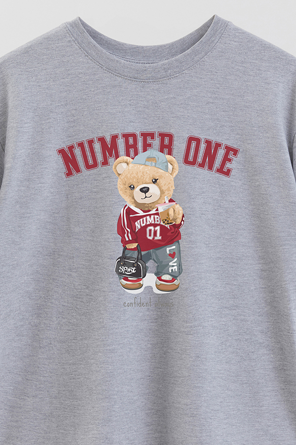 REMERA OVER ESTAMPADA UNISEX NUMBER ONE
